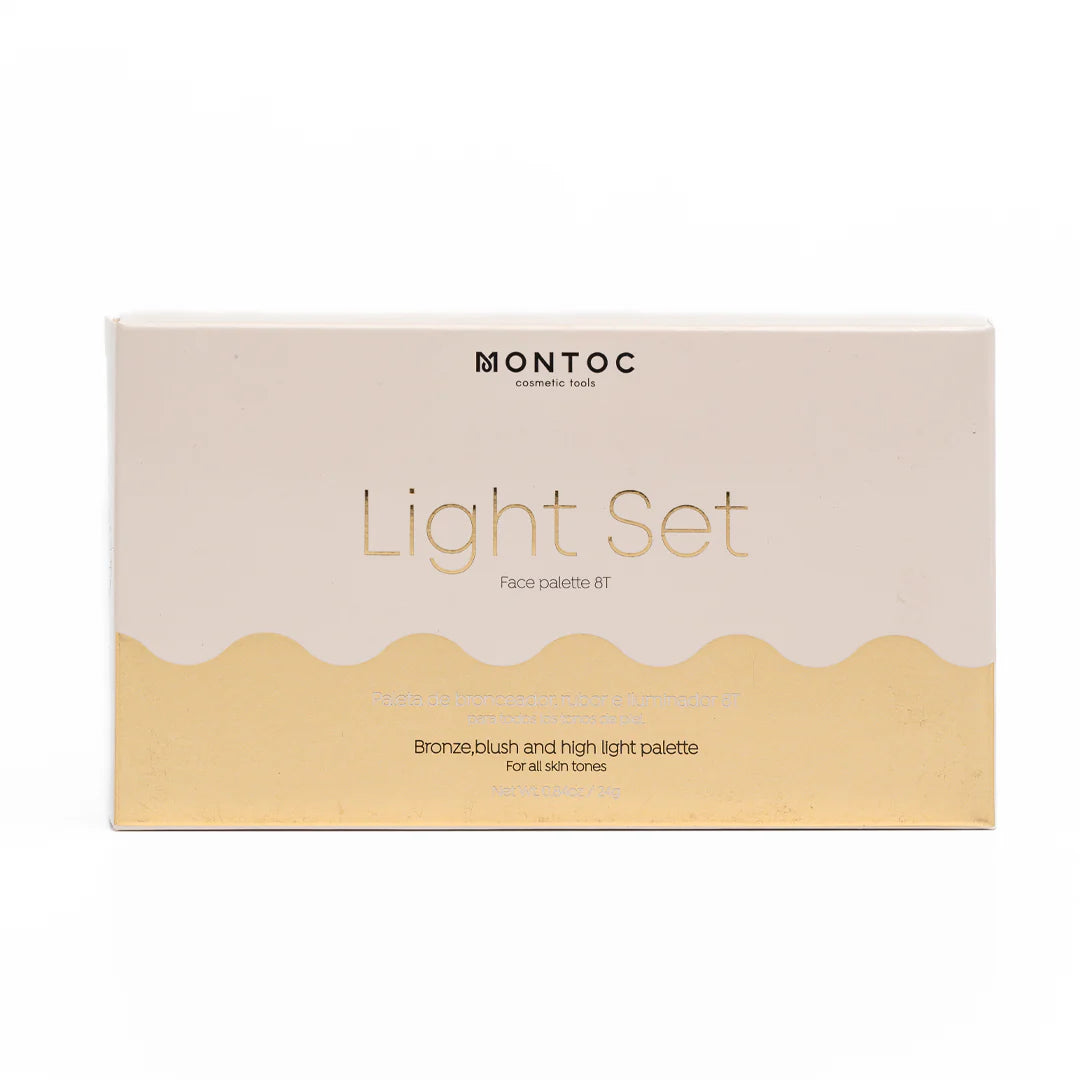PALETA DE RUBOR LIGHT SET 8T MONTOC