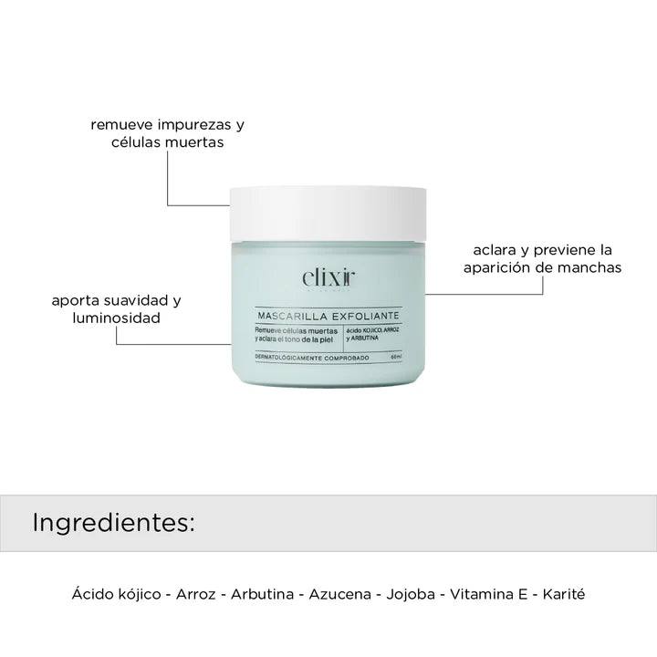 EXFOLIANTE ACLARANTE MICRODERMABRASIÓN 50ML ELIXIR