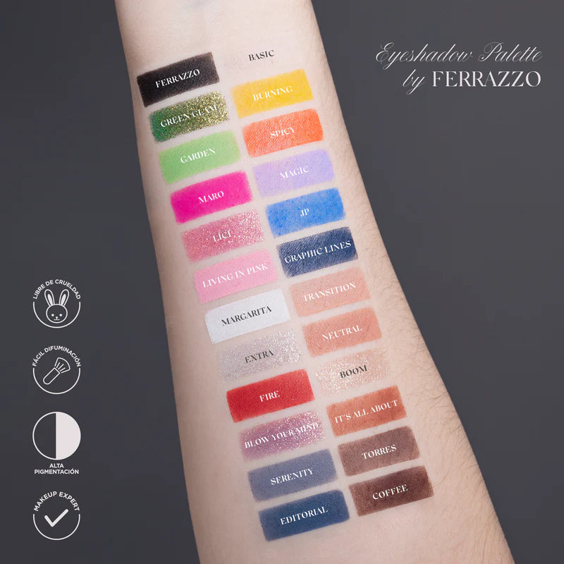 PALETA EYESHADOW X FERRAZZO 31.2G ATENEA