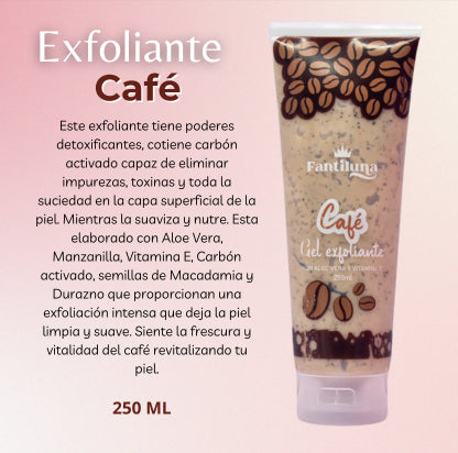 EXFOLIANTE CORPORAL DE CAFÉ 250ML FANTILUNA