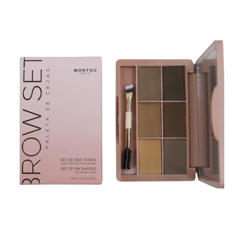 PALETA CEJAS BROW SETX6 6.6G MONTOC