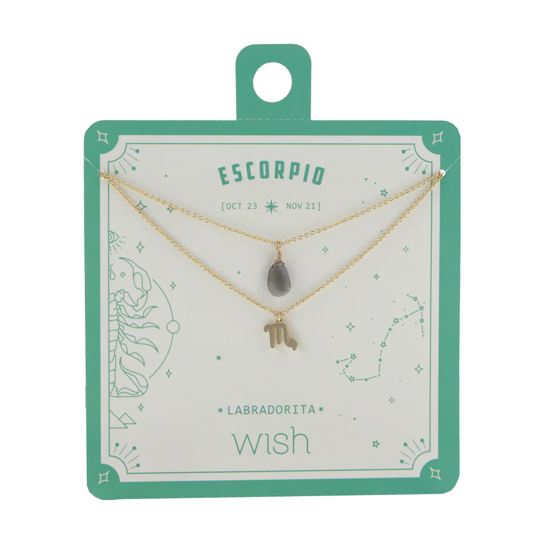 COLLAR PIEDRA+SIGNO ZODIACAL WISH
