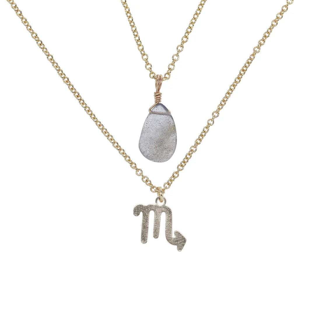 COLLAR PIEDRA+SIGNO ZODIACAL WISH