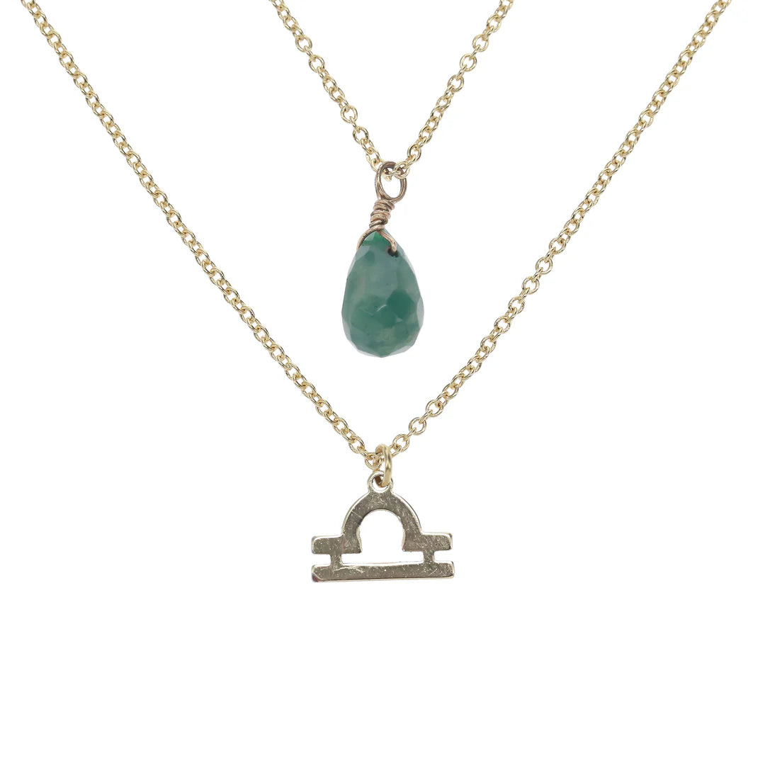 COLLAR PIEDRA+SIGNO ZODIACAL WISH