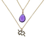 COLLAR PIEDRA+SIGNO ZODIACAL WISH