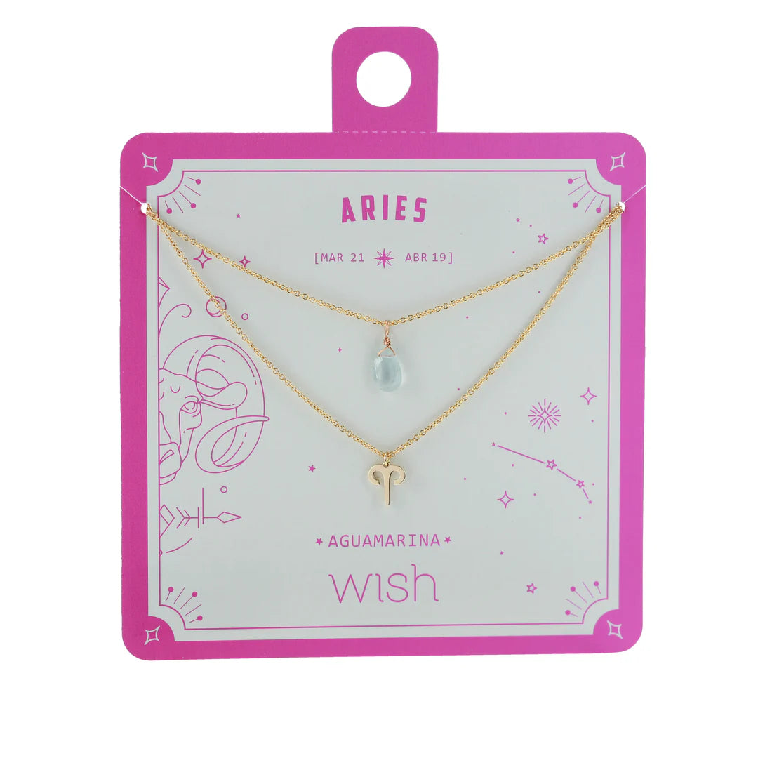COLLAR PIEDRA+SIGNO ZODIACAL WISH