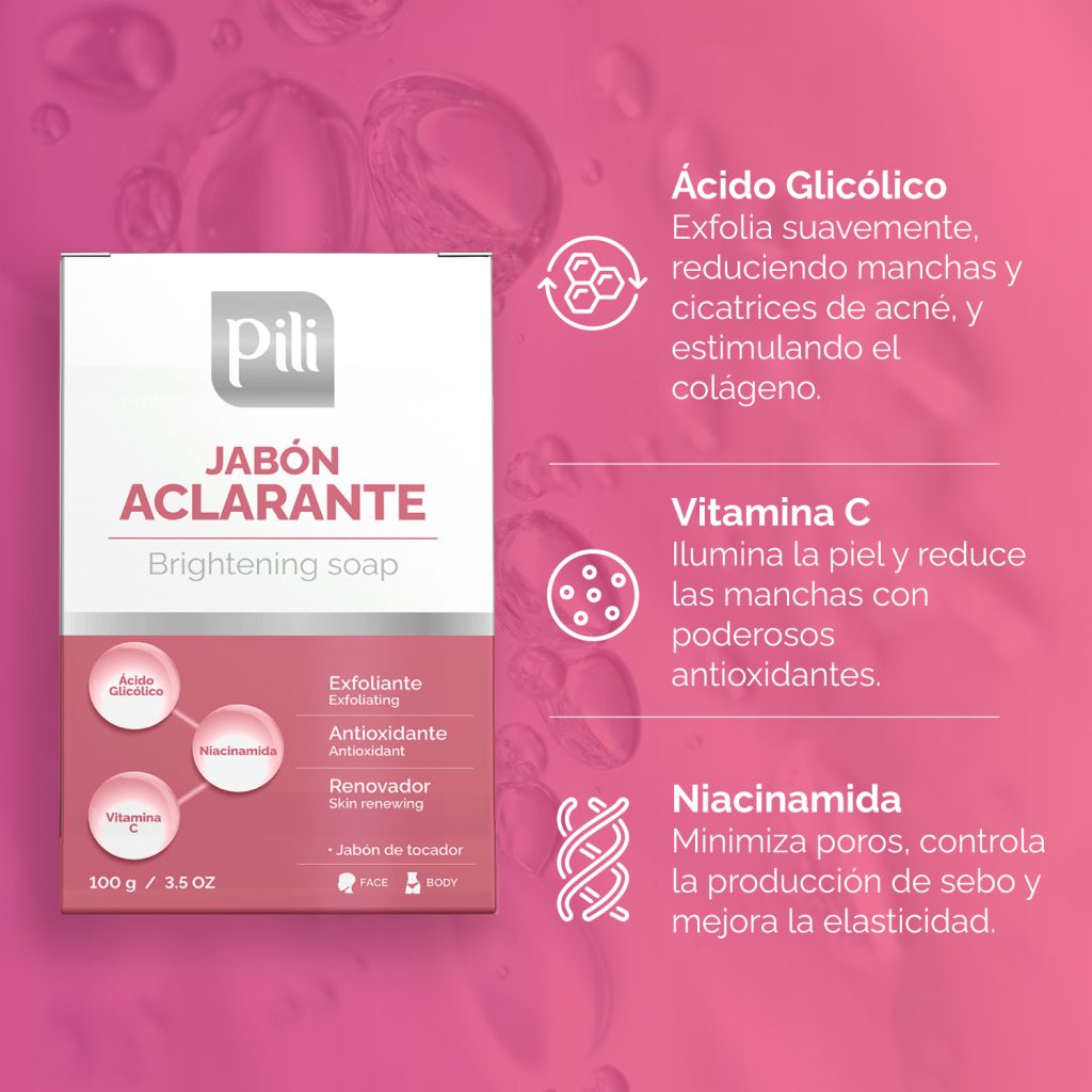 JABÓN ACLARANTE 100G PILI
