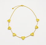 COLLAR MULTICORAZONES ACERO MARTINA