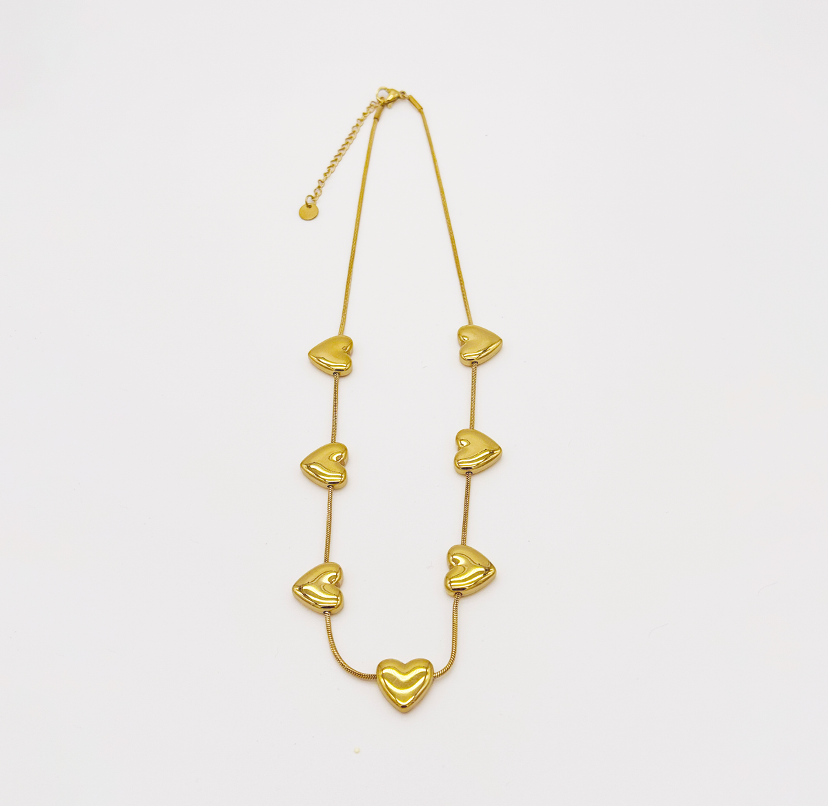 COLLAR MULTICORAZONES ACERO MARTINA