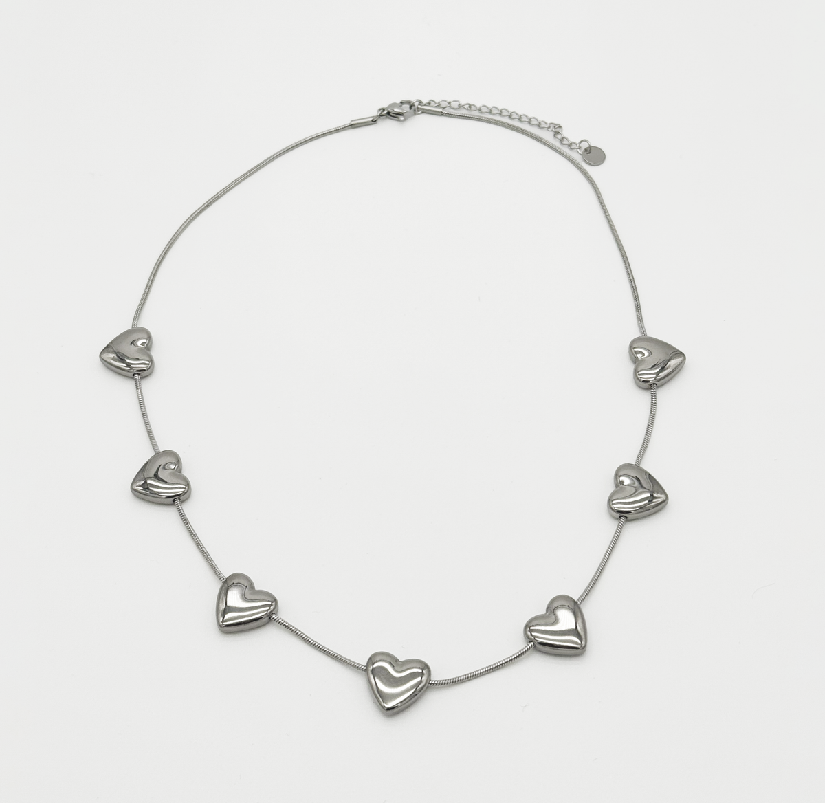 COLLAR MULTICORAZONES ACERO MARTINA