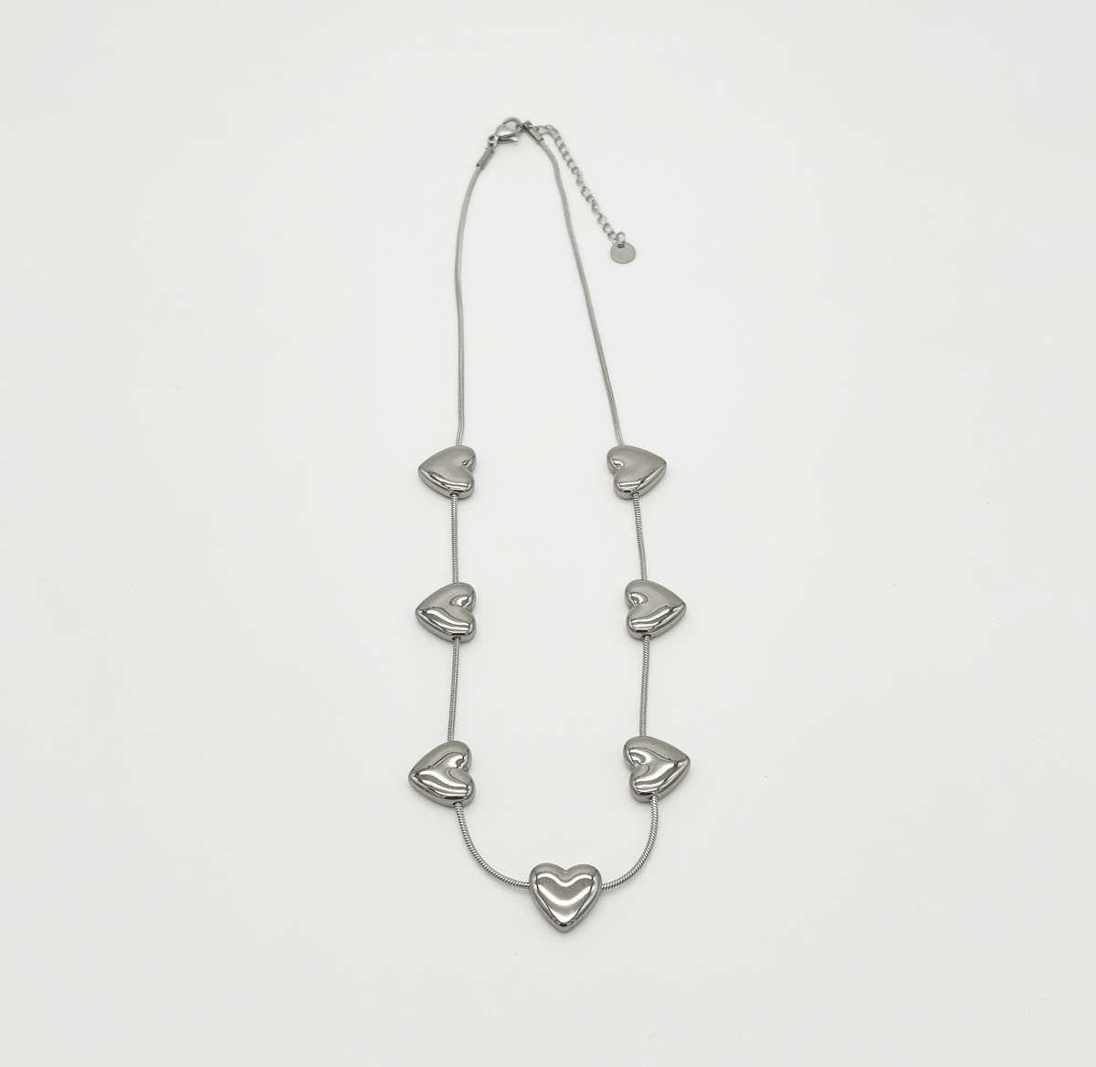 COLLAR MULTICORAZONES ACERO MARTINA