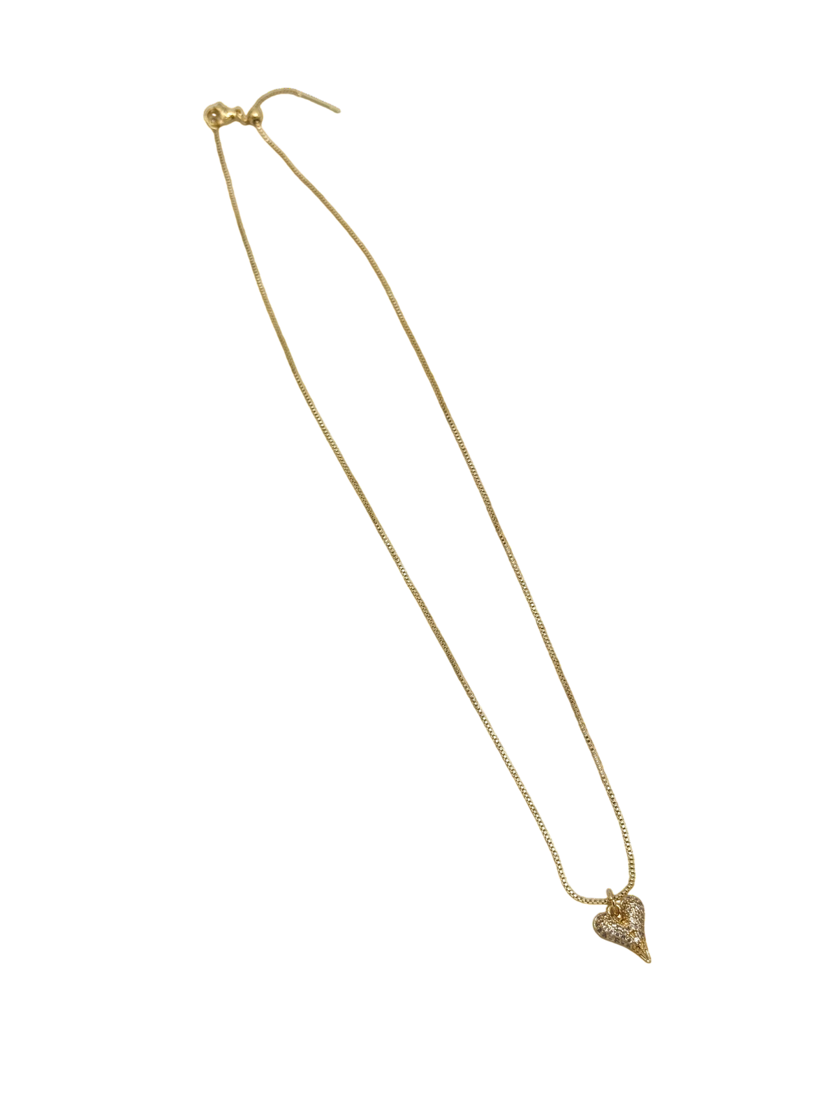 CADENA CORAZÓN ZIRCÓN 44CM RODIO MARTINA DORADO