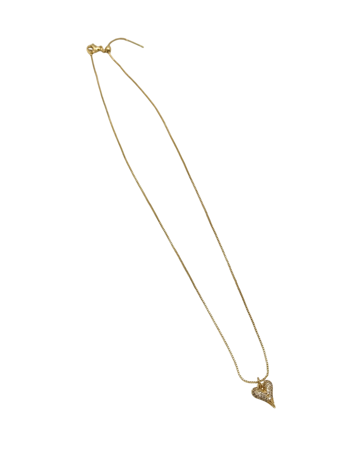 CADENA CORAZÓN ZIRCÓN 44CM RODIO MARTINA DORADO