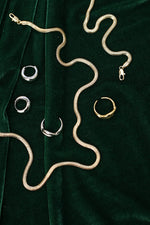 TOBILLERA PLANA 20CM RODIO DORADA MARTINA