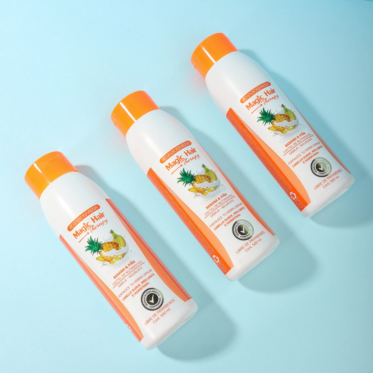 ACONDICIONADOR BANANA Y PIÑA - ANTICAÍDA 500ML MAGIC HAIR