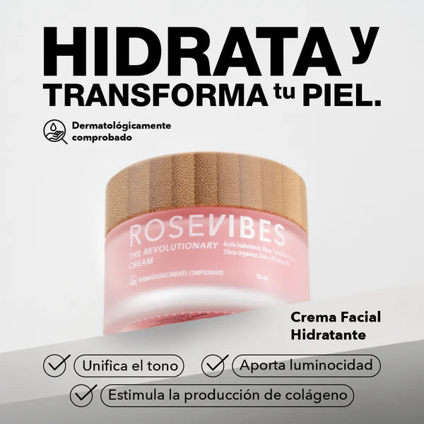 CREMA FACIAL ROSE VIBES 50ML VIBES
