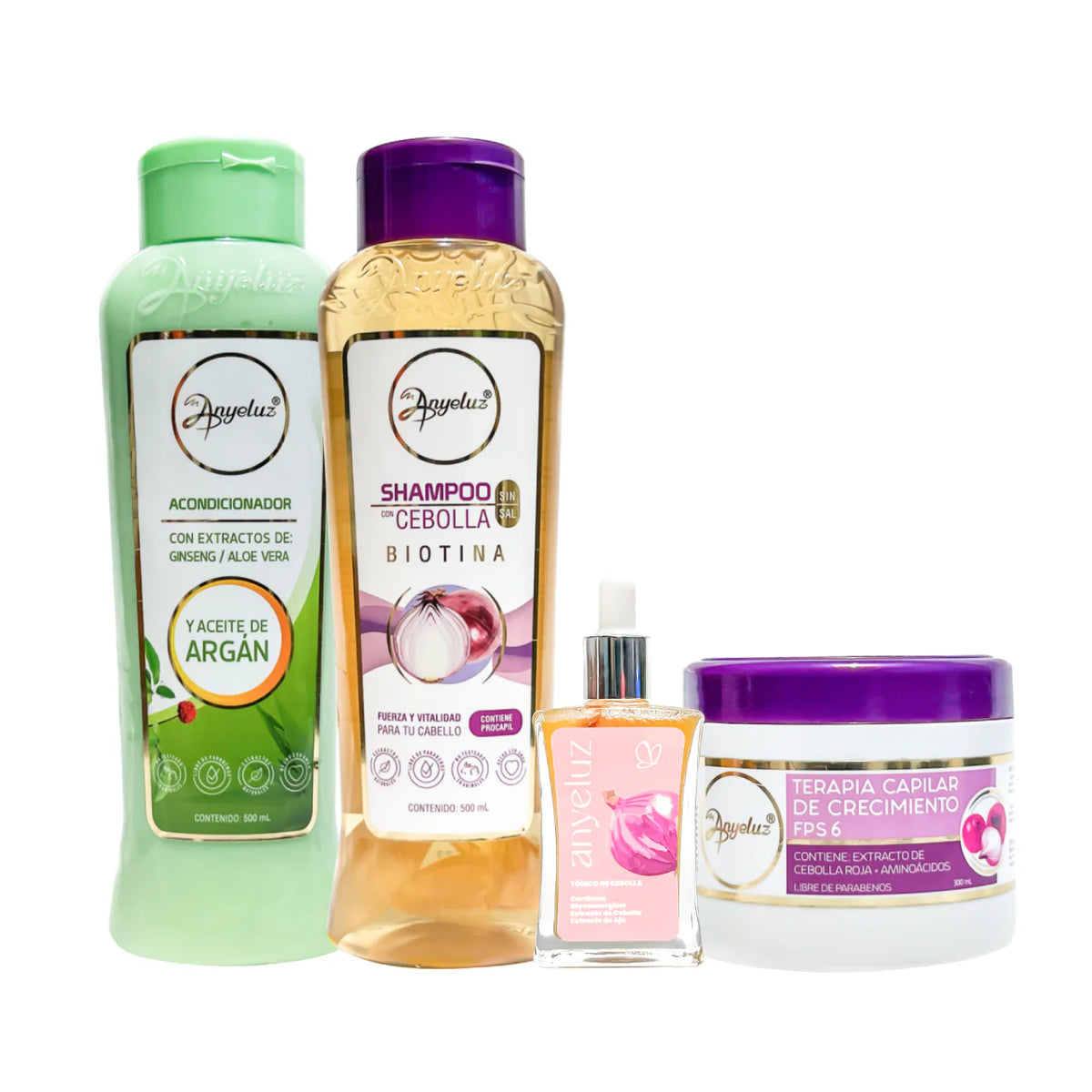 KIT RUTINA DE CHOQUE ANTICAÍDA X4 ANYELUZ