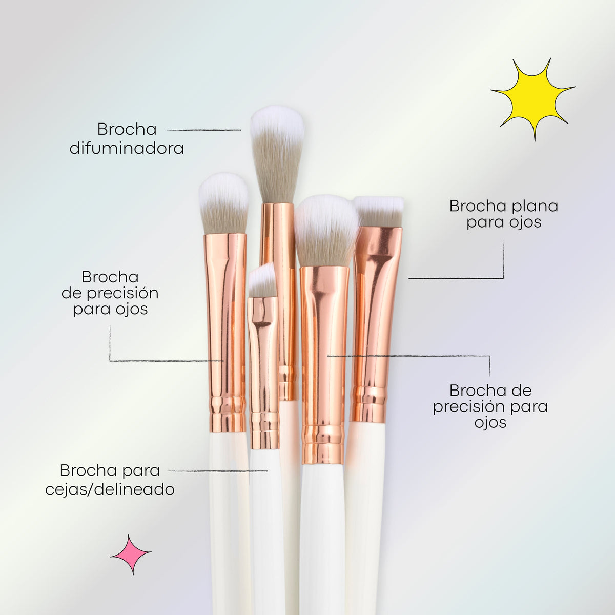KIT DE BROCHAS SUNSHINE X10 PCS LULA