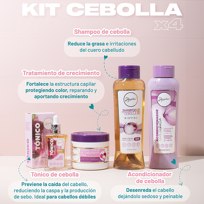 KIT DE CEBOLLA: CRECIMIENTO ACELERADO X4 ANYELUZ