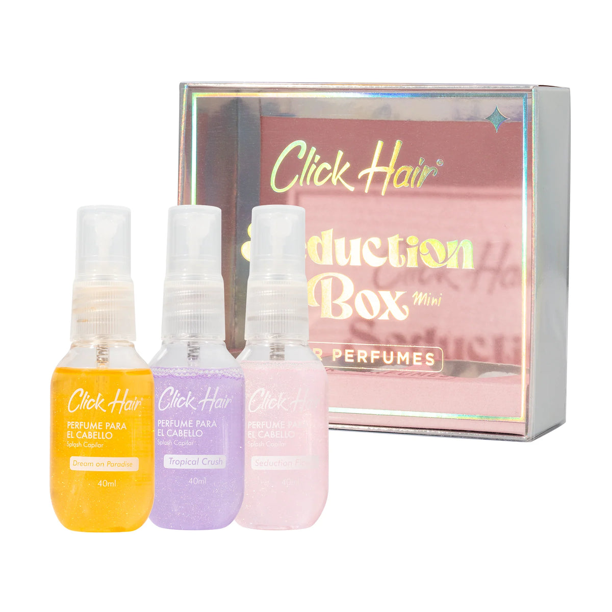 KIT PERFUME MINI X3 CLICK HAIR