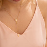 CADENA ROSARIO + ARETES AVEMARIA