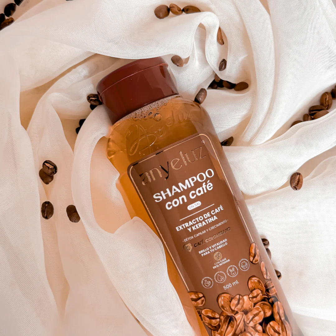 SHAMPOO CON CAFÉ 500ML ANYELUZ