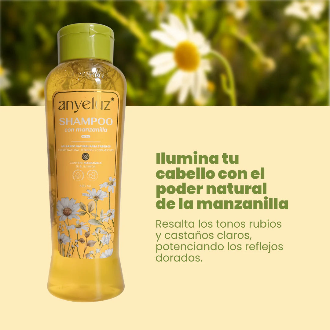 SHAMPOO CON MANZANILLA 500ML ANYELUZ