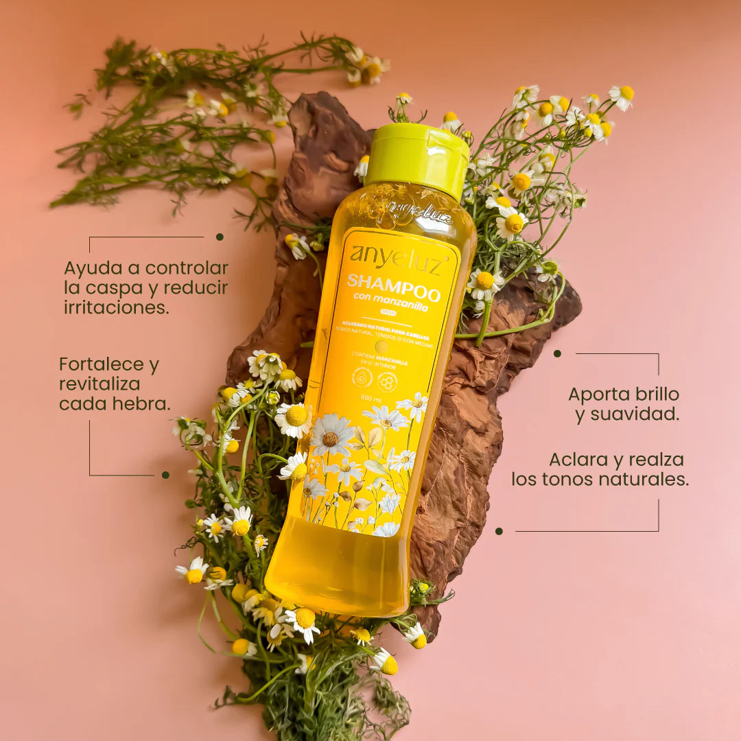 SHAMPOO CON MANZANILLA 500ML ANYELUZ