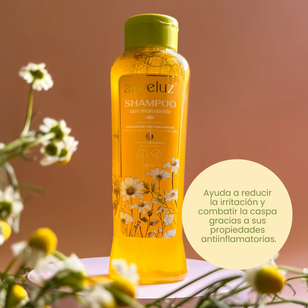 SHAMPOO CON MANZANILLA 500ML ANYELUZ