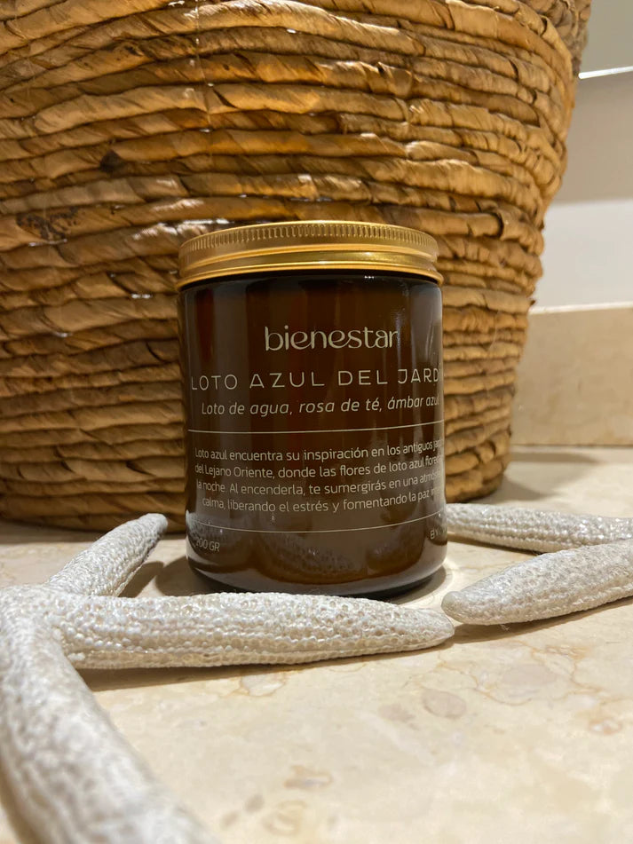 VELA LOTO AZUL DEL JARDÍN BIENESTAR