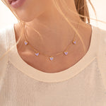 CADENA MULTI CORAZONES AVEMARIA