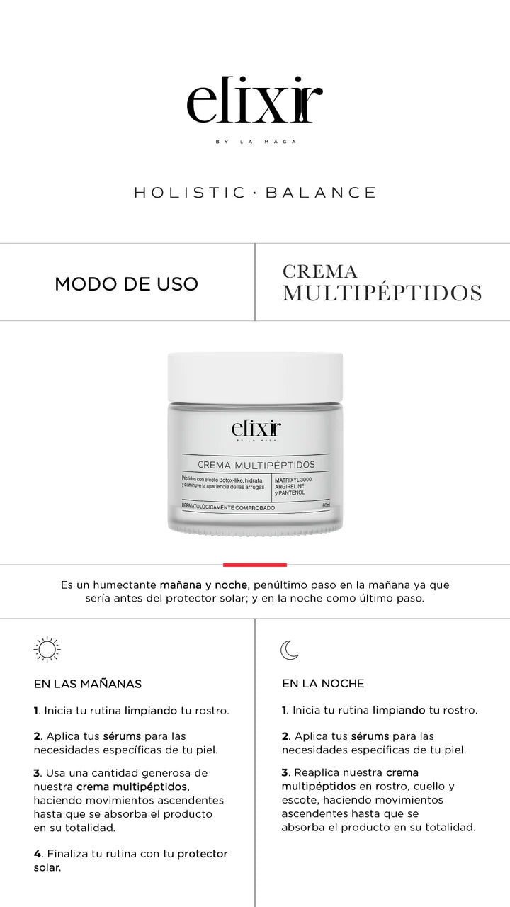 CREMA MULTIPÉPTIDOS 60ML ELIXIR