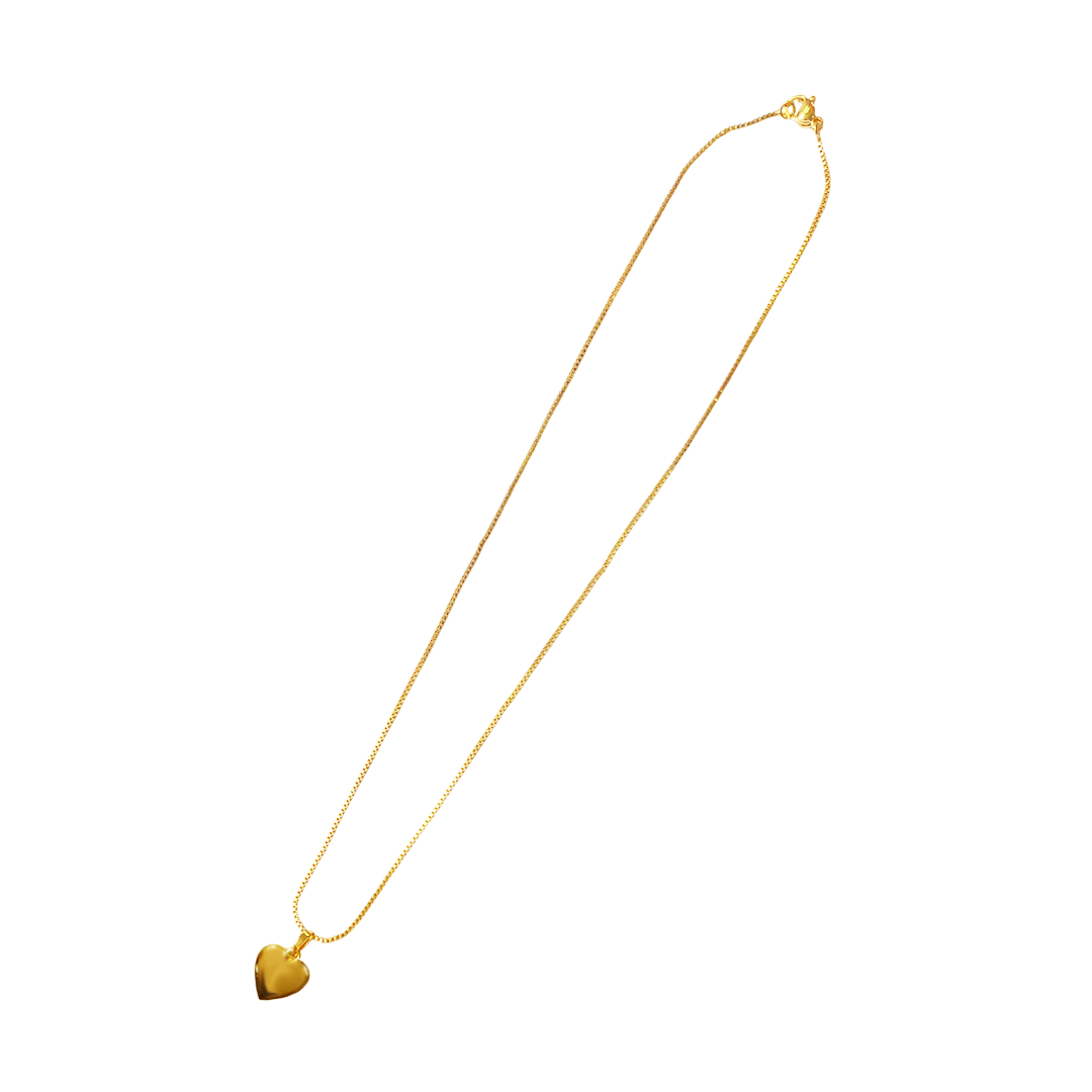 SET COLLAR DUO CORAZÓN LISO 42.CM MARTINA