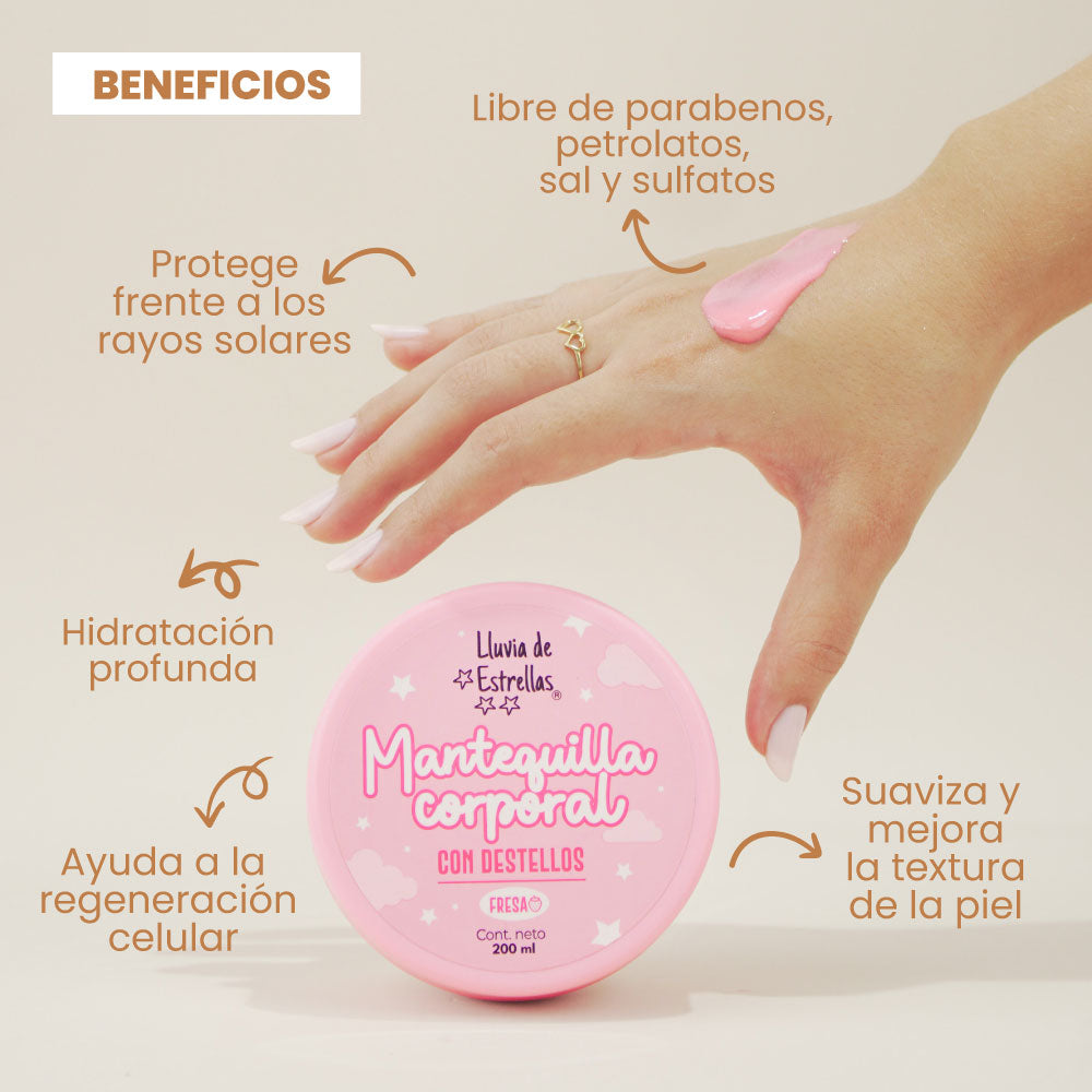 MANTEQUILLA CORPORAL 200ML LLUVIA DE ESTRELLAS