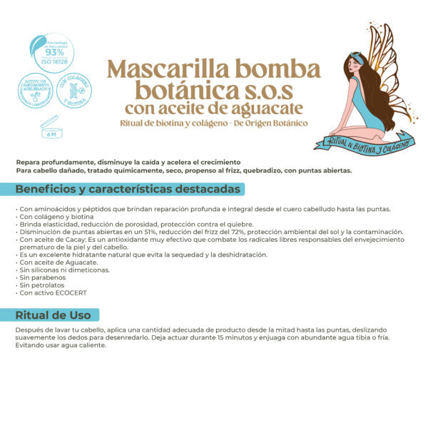 MASCARILLA BOMBA BOTÁNICA S.O.S 400ML RITUAL BOTANICO