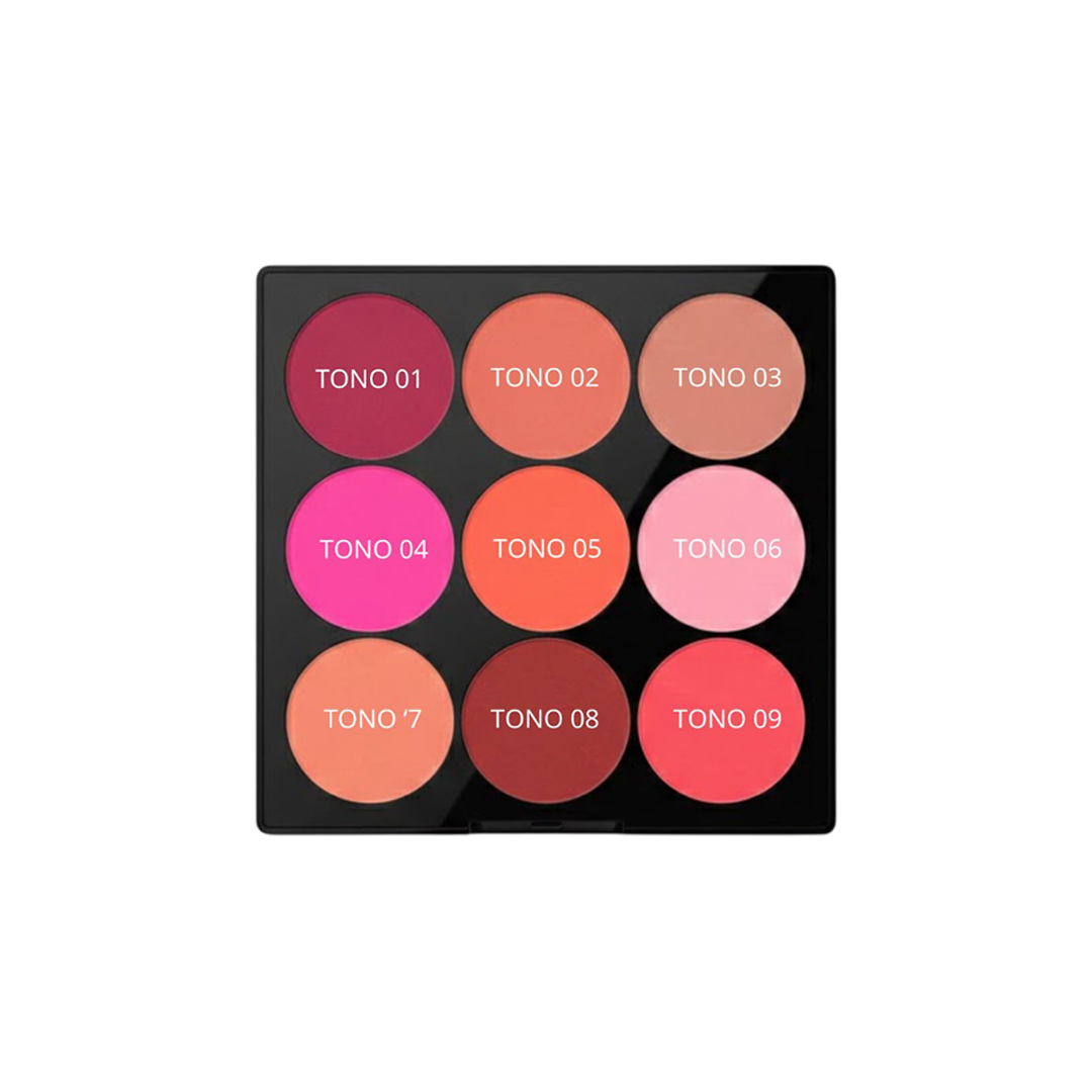 PALETA RUBOR CREM X9 CREAMY CHEEK ATENEA