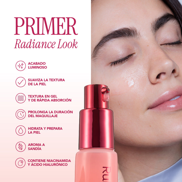 PRIMER FACIAL RADIANCE LOOK 35G RUBY ROSE