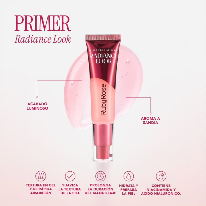 PRIMER FACIAL RADIANCE LOOK 35G RUBY ROSE