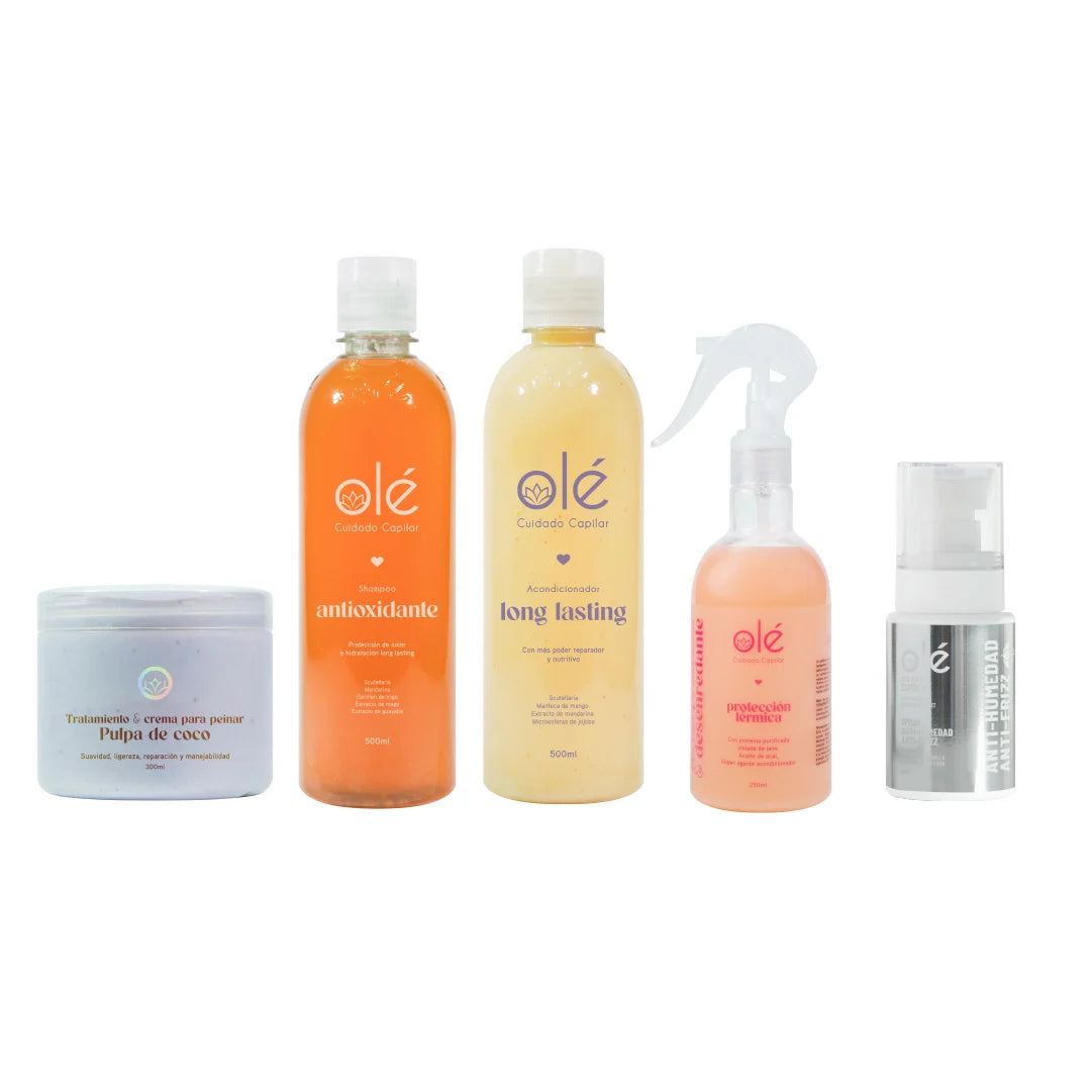 KIT PROTECCIÓN CABELLOS CON COLOR O RUBIOS X5 OLÉ CAPILAR