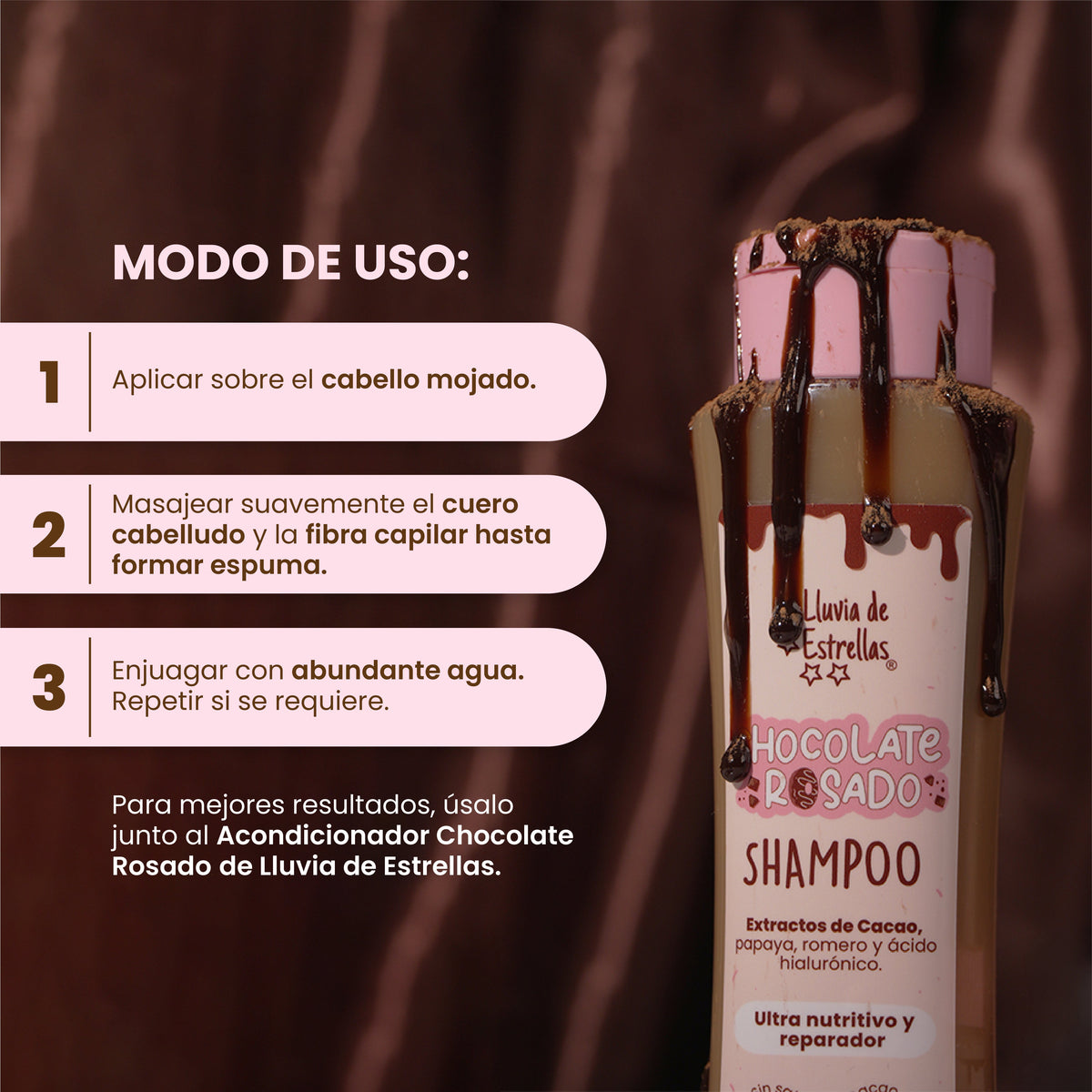 SHAMPOO CHOCOLATE 400ML LLUVIA DE ESTRELLAS