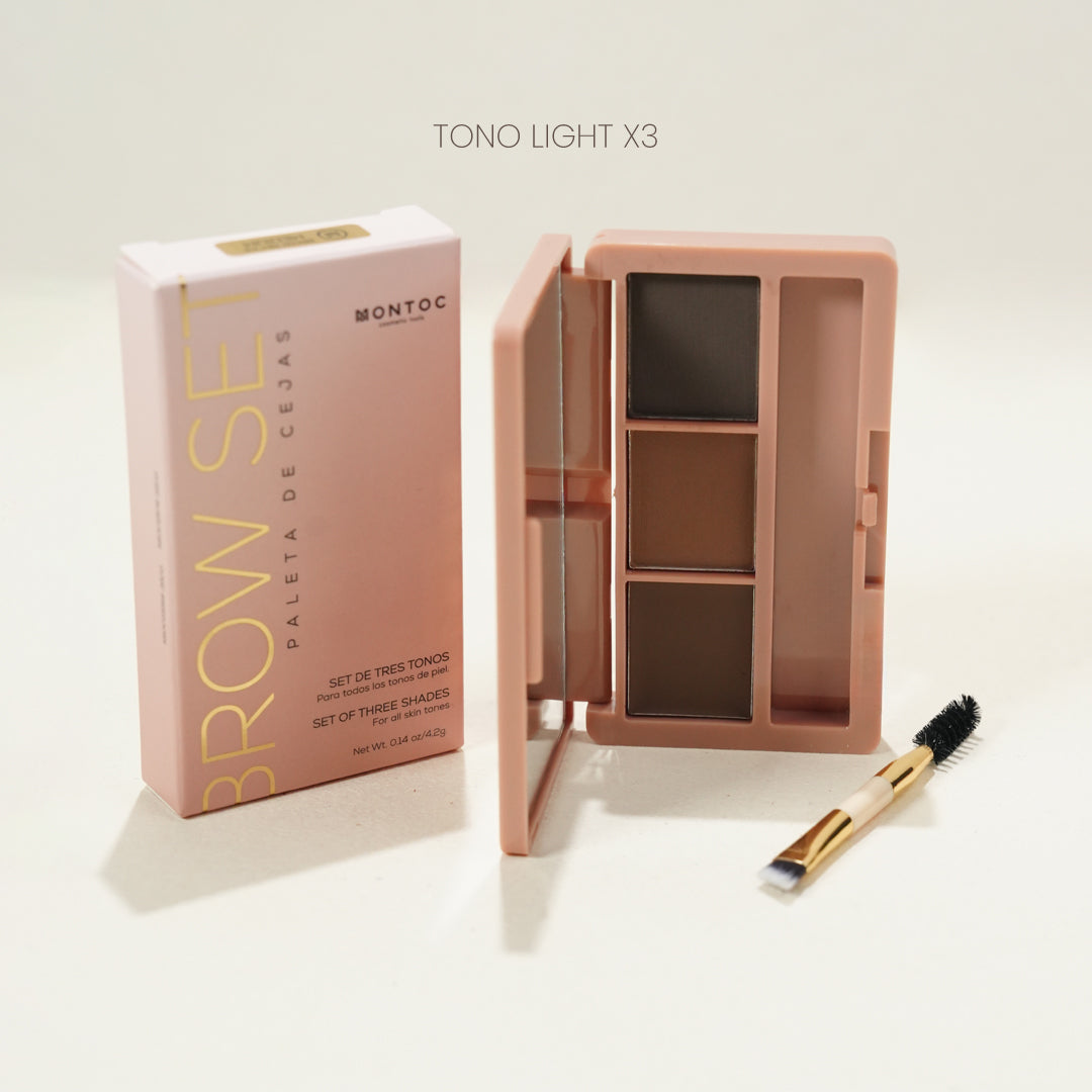 TRIO CEJAS BROW SET LIGHT MONTOC