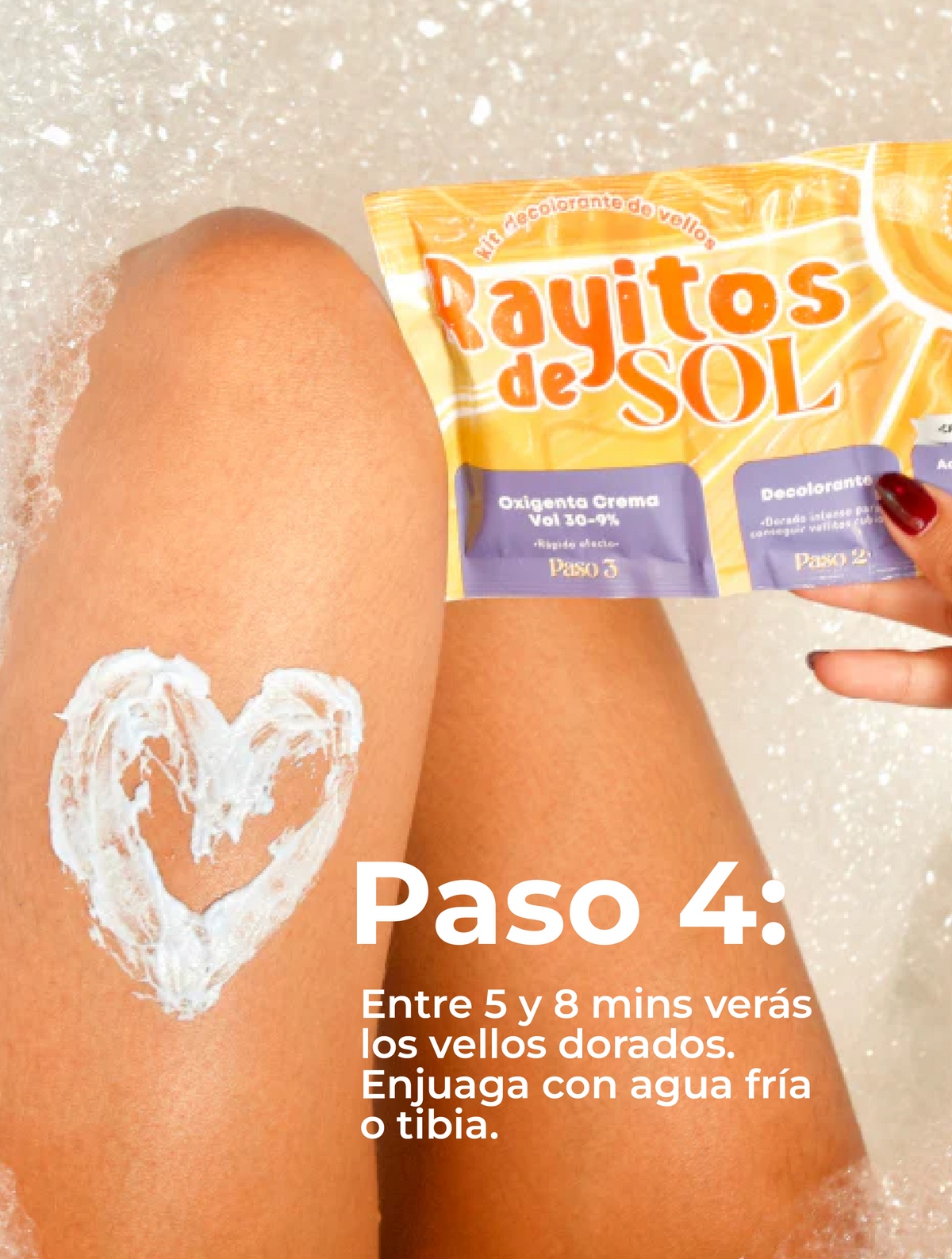 KIT DECOLORANTE DE VELLOS RAYITOS DE SOL