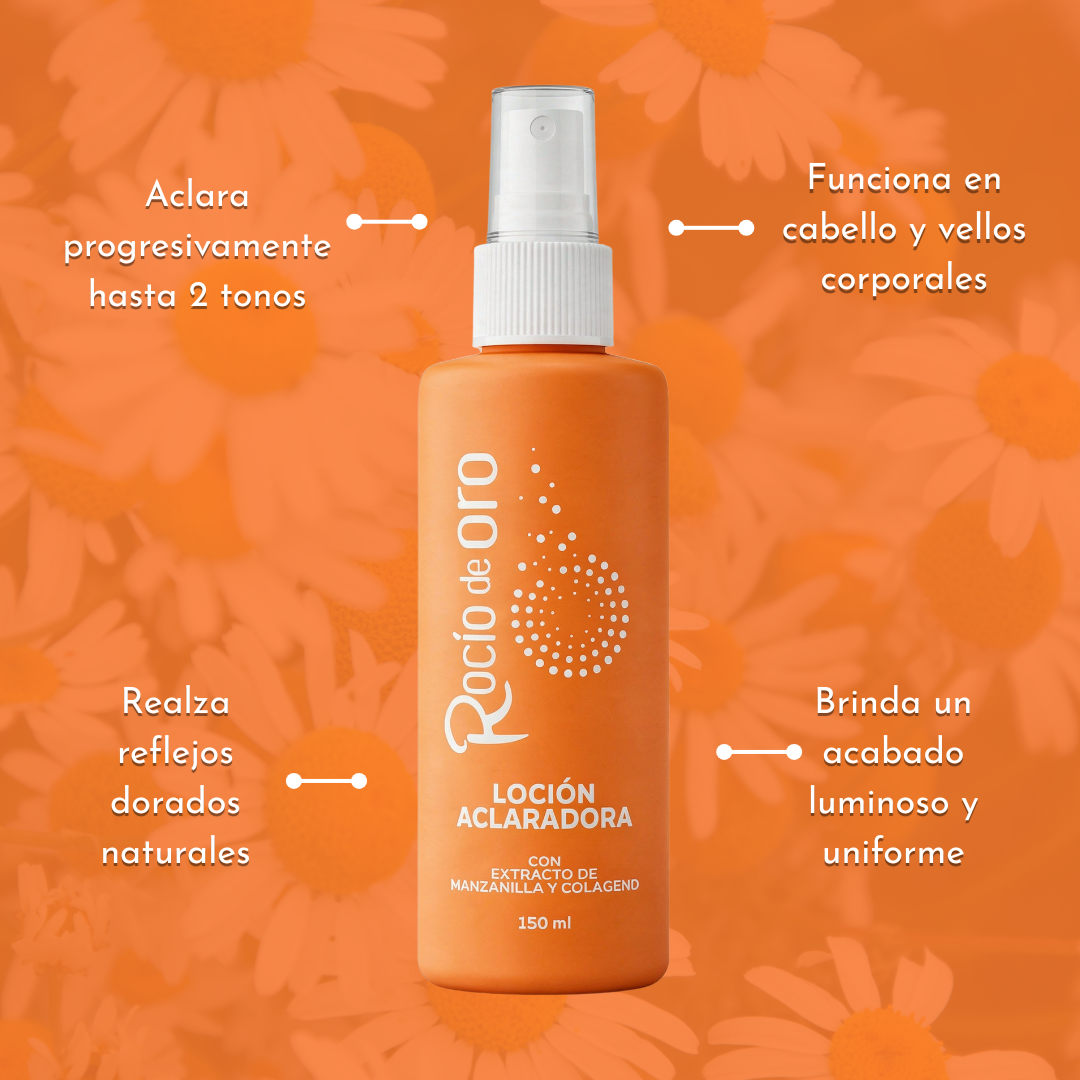 LOCIÓN SPRAY ACLARADOR DE CABELLOS 150ML ROCIO DE ORO