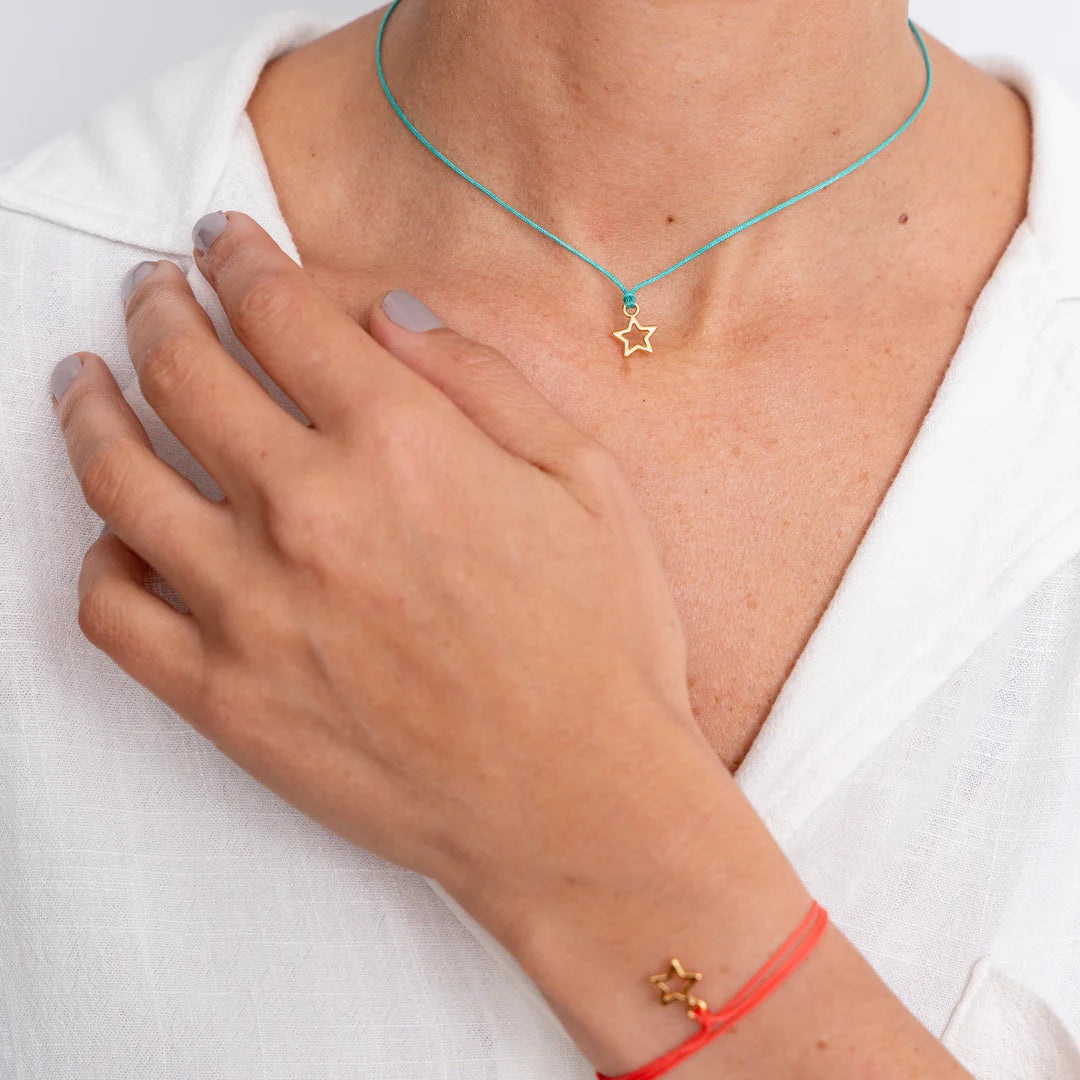 PULSERA HILO ESTRELLAS X2 WISH