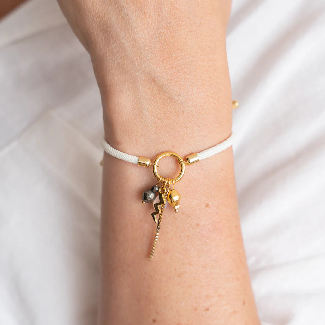 PULSERA NUEVOS COMIENZOS-ABUNDANCIA BAÑO DE ORO WISH