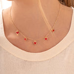 CADENA MULTI CORAZONES AVEMARIA