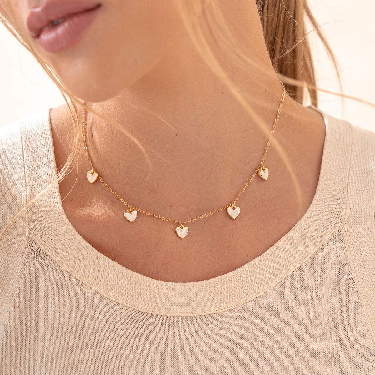 CADENA MULTI CORAZONES AVEMARIA