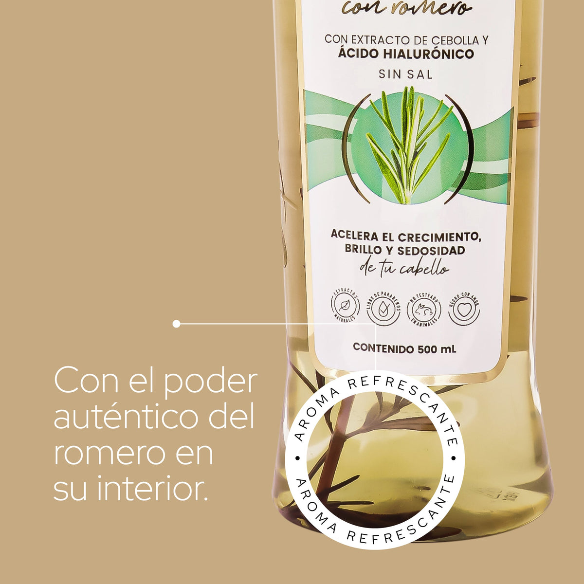 SHAMPOO CON ROMERO 500ML ANYELUZ