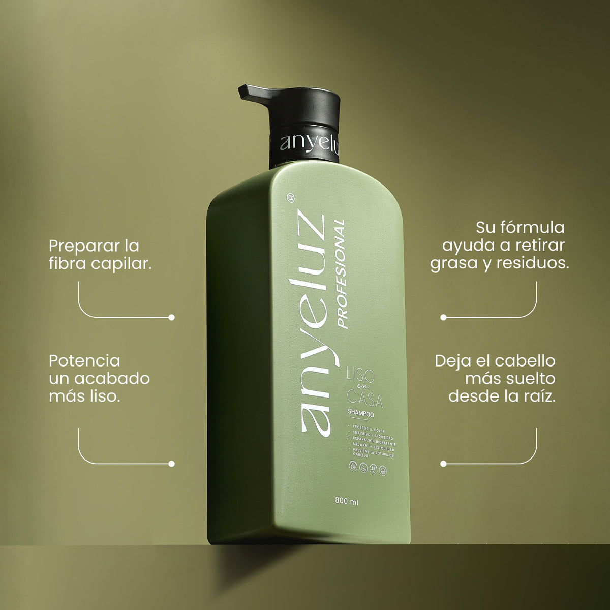SHAMPOO LINEA PROFESIONAL 800ML ANYELUZ