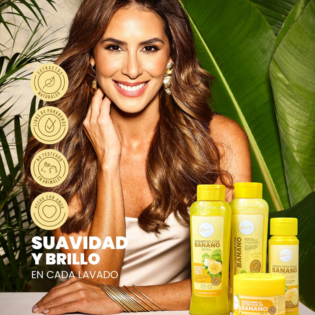 SHAMPOO CON BANANO 500ML ANYELUZ